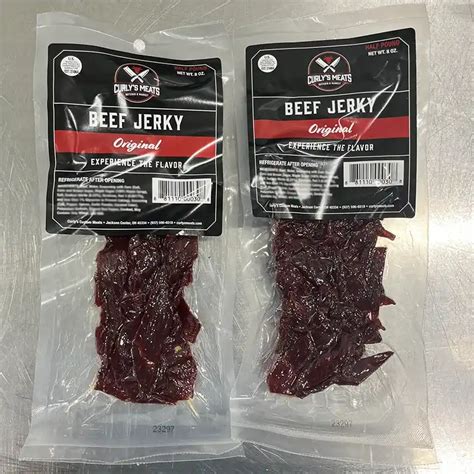 curly's meat products|Original Beef Jerky .
